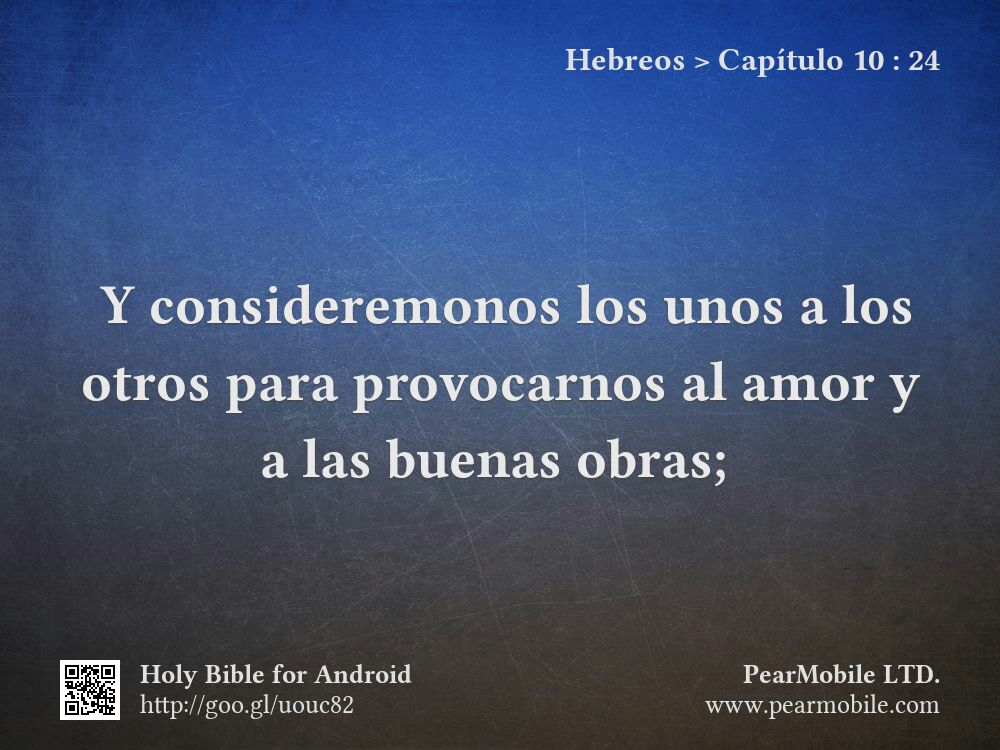 Hebreos, Capítulo 10:24